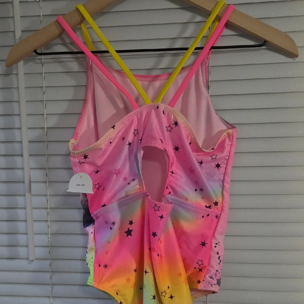 Colorful Unicorn Sequin One Piece Swimsuit - Picture 2 of 4